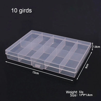 Plastic Jewelry Organizer Storage Box With Dividers - Smarsty