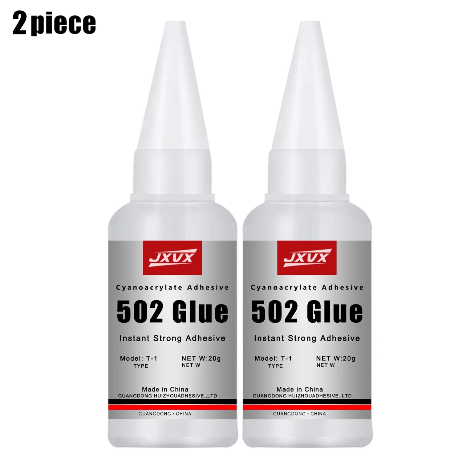 JXVX 1-5pcs 502 Super Glue Instant Quick-drying Cyanoacrylate Adhesive Leather Rubber Wood Metal Strong Bond Liquid Glue Tool - Smarsty
