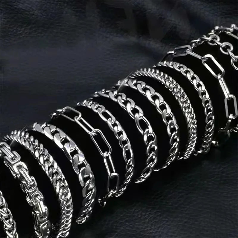 316L Stainless Steel Cuban Chain Bracelet for All - Smarsty