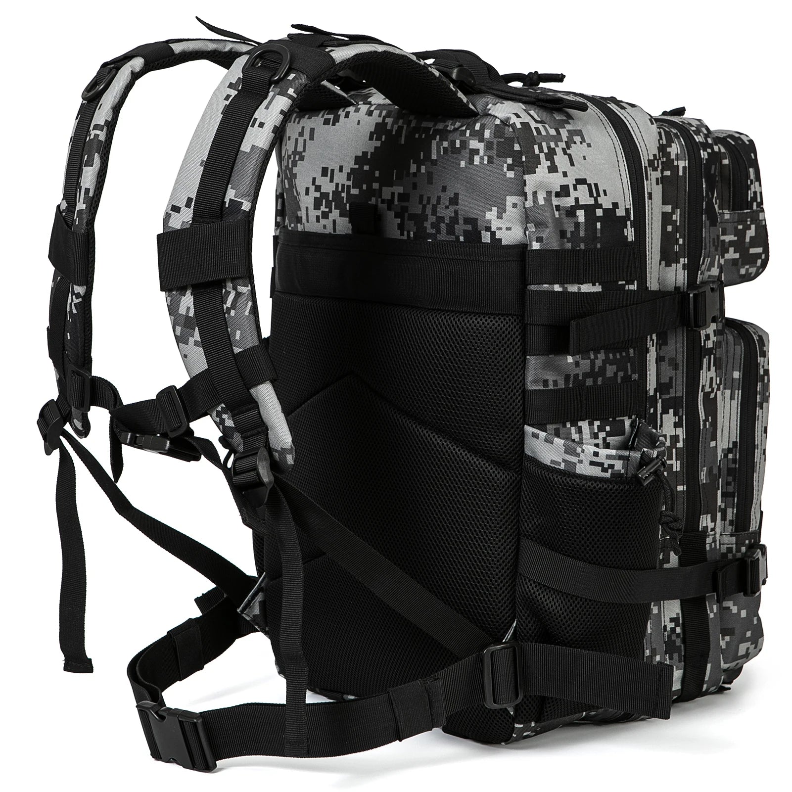 45L Tactical Backpack survival Bag Hunting MOLLE Backpack GYM For Men EDC Outdoor Hiking Rucksack Witch Bottle Holder - Smarsty