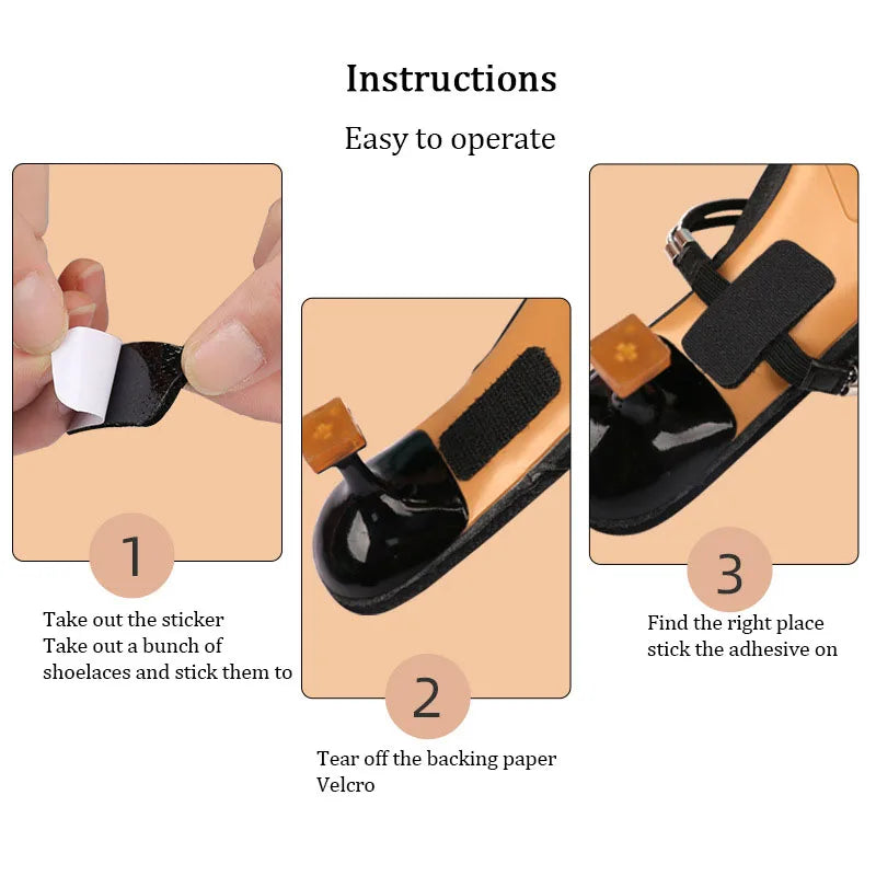 High Heels Shoes Band Anti-loose for Women Diamond Shoelaces Anti-drop Heel Straps Belt Drill Elastic Fixing Belts Rhinestone - Smarsty