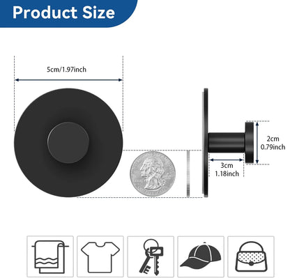 Extra Sticky Stainless Steel Towel Hooks for Space Saving - Smarsty