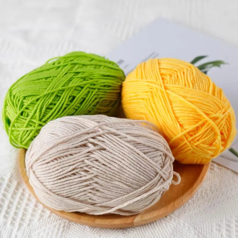 Soft Milk Cotton Yarn for Hand Knitting Projects - Smarsty