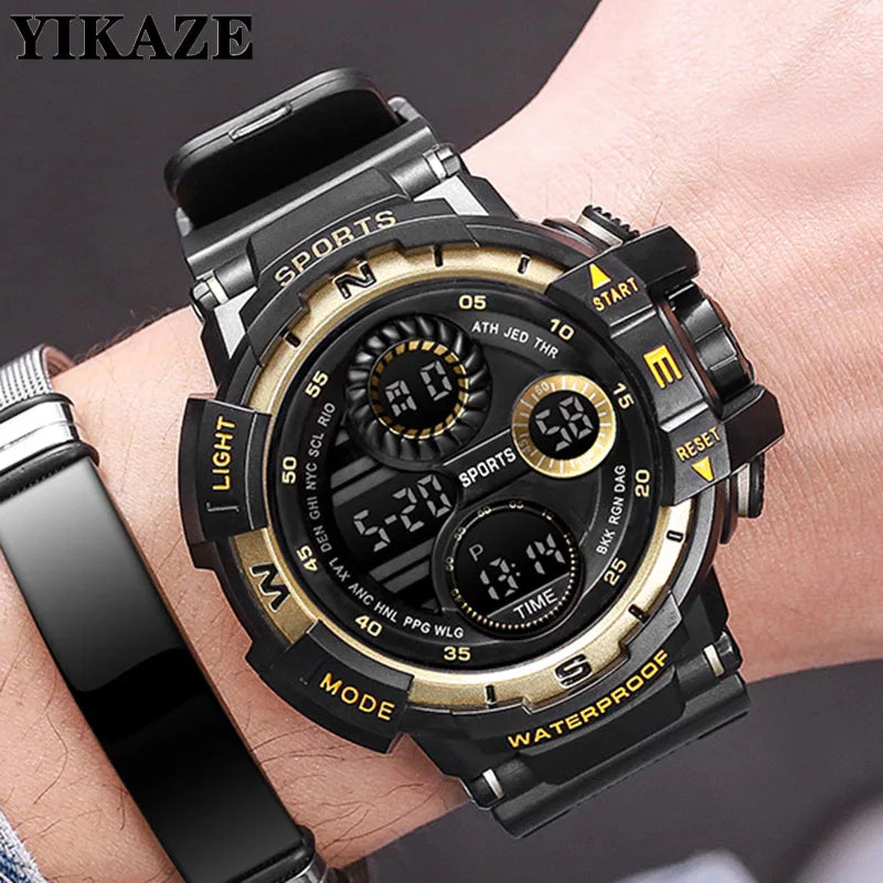 YIKAZE Waterproof Digital Sports Watch for Men - Smarsty