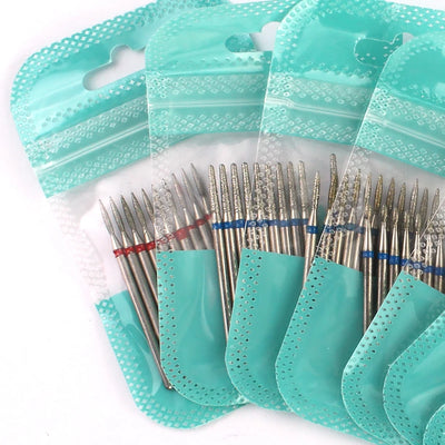 10 Piece Diamond Nail Drill Bit Set for Perfect Manicures - Smarsty