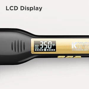 KIPOZI Professional Titanium Flat Iron with LCD Display - Smarsty