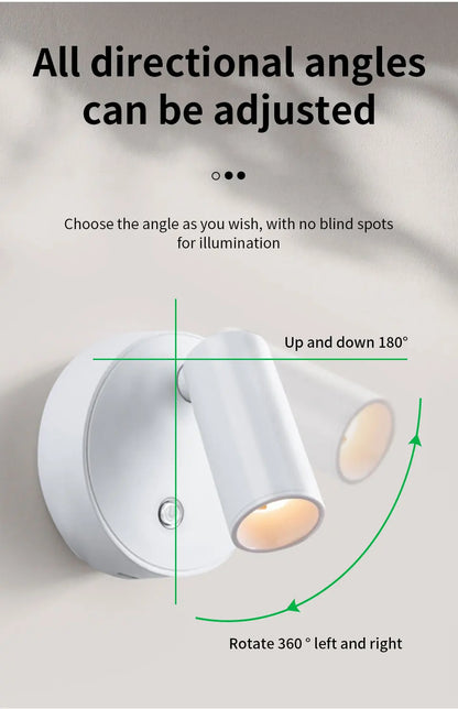 Wireless USB Rechargeable LED Magnetic Wall Light - Smarsty