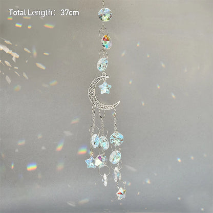 Hanging Crystal Pendant Suncatcher Wind Chimes for Home Decor - Smarsty