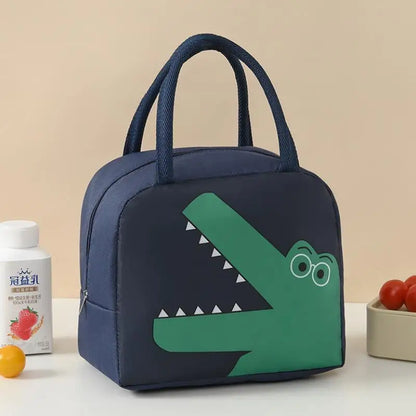 Cartoon Insulated Lunch Bag Oxford Cloth Bento Box Kids - Smarsty