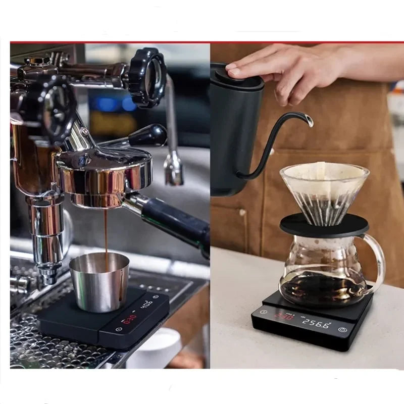 Personal Electronic Scale For Coffee Household Italian Coffee Scale Gram Weight Chronograph Scale Kitchen Scale Waterproof Mini