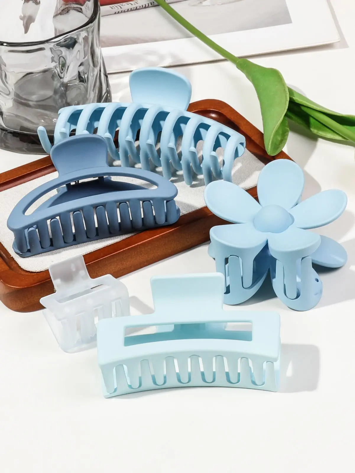 Mixed Color Hair Claw Clips Strong Hold For Curly Hair - Smarsty