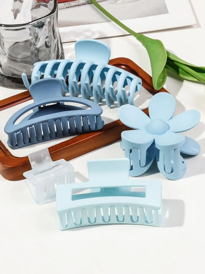 Mixed Color Hair Claw Clips Strong Hold For Curly Hair - Smarsty