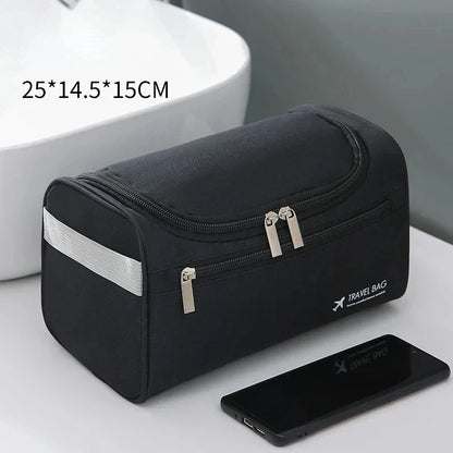 Leather Toiletry Bag for Men Women Dopp Kit Mens Hanging Toiletry Bag Travel Toiletry Bag for Traveling Large Cosmetic Bag for T - Smarsty