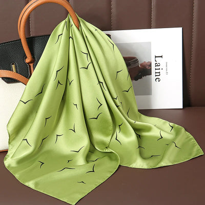 Luxury Silk Satin Scarf for Women with Sun Protection - Smarsty