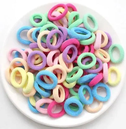 300pcs Girls Colorful Elastic Hair Bands Soft Bulk Pack - Smarsty