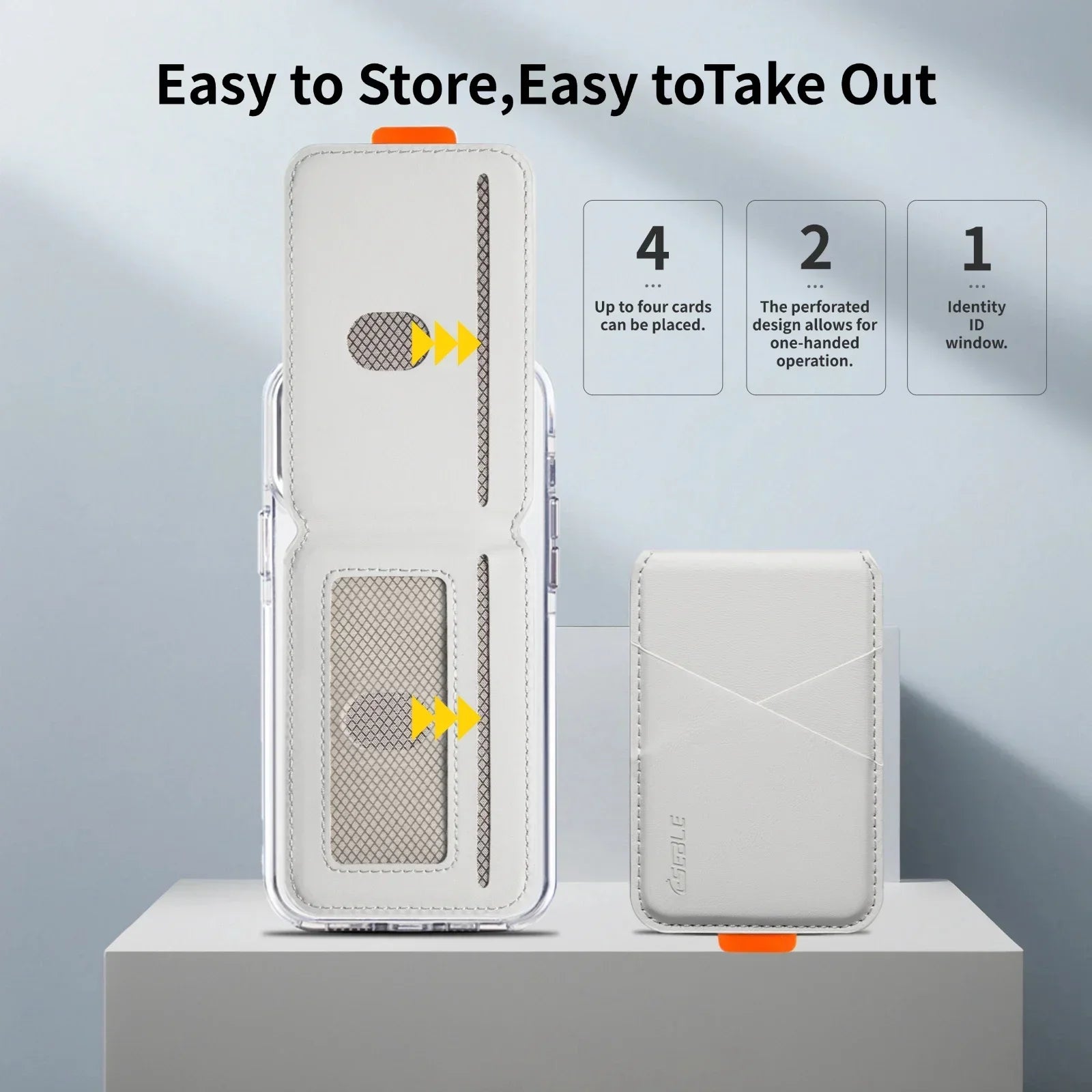 Luxury Leather Cellphone Magsafe Magnetic Card Holder For IPhone 14 13 15 16 17 Pro Max 16Plus RFID Anti-Skimming Bank ID Card