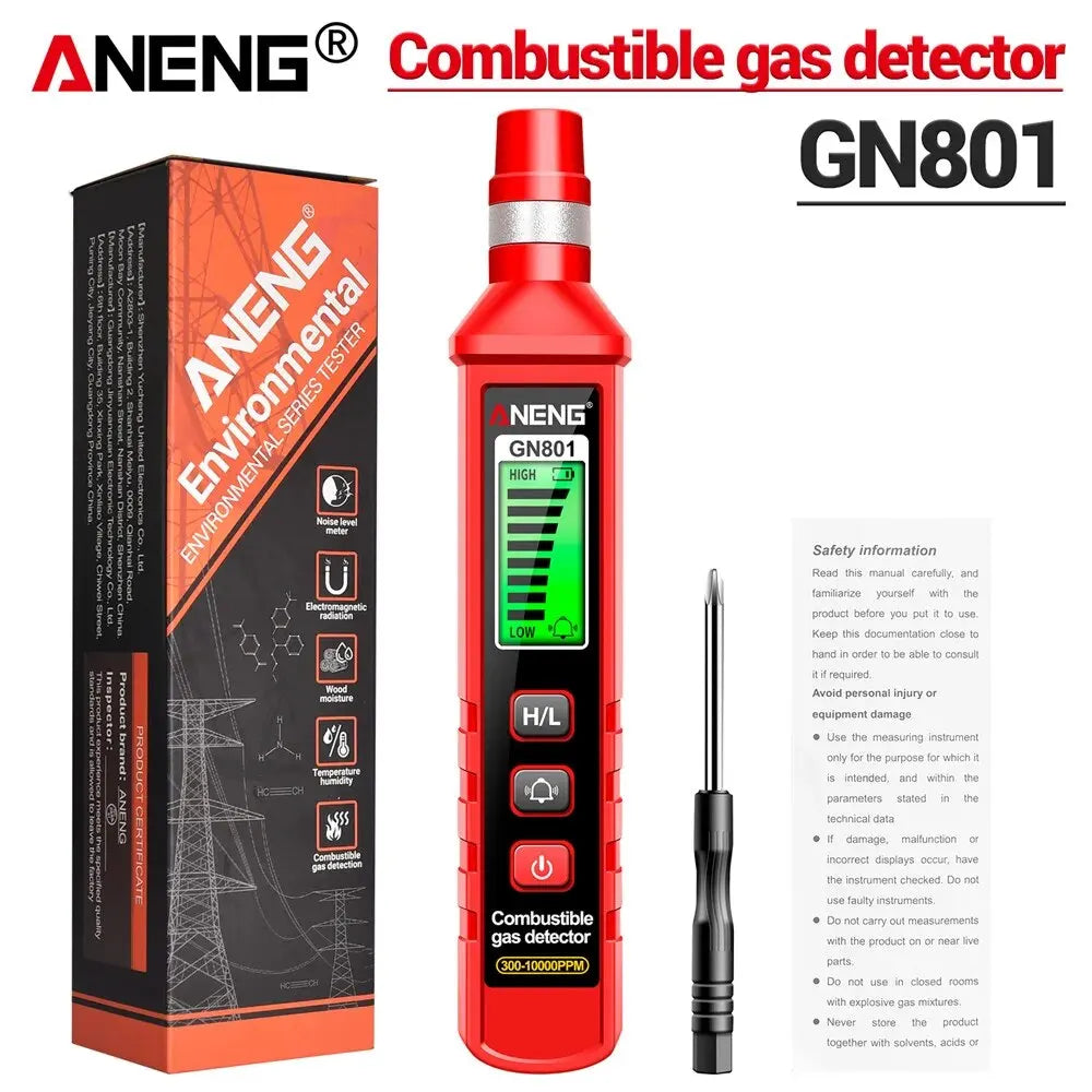 ANENG GN801 Gas Leak Detector with LCD Display - Smarsty