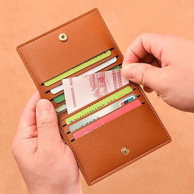 1Pc Card Bag Slim And Compact Bank ID Card Case Driver's License Wallet Simple And Anti Demagnetization Card Holder - Smarsty