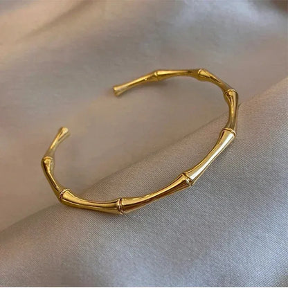 Twisted Stainless Steel Cuff Bracelet Durable Fashion Jewelry - Smarsty