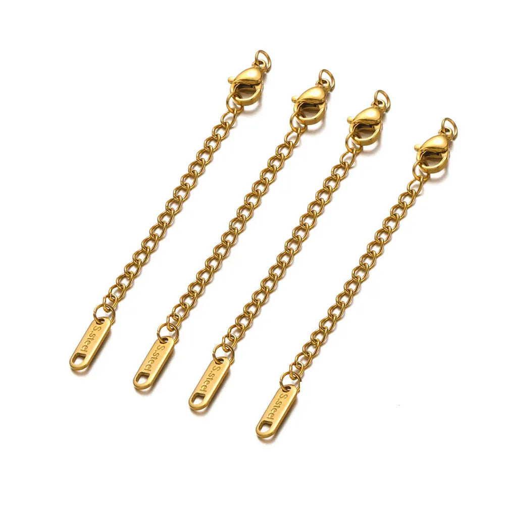 Stainless Steel Extension Chains Lobster Clasps Durable - Smarsty