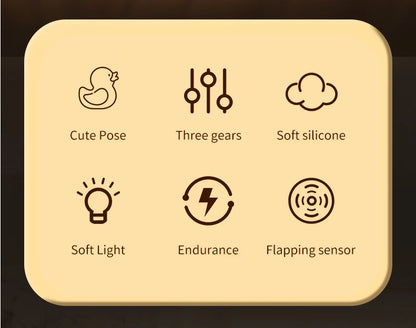 Cute Duck Night Light with Touch Sensor and Timer - Smarsty