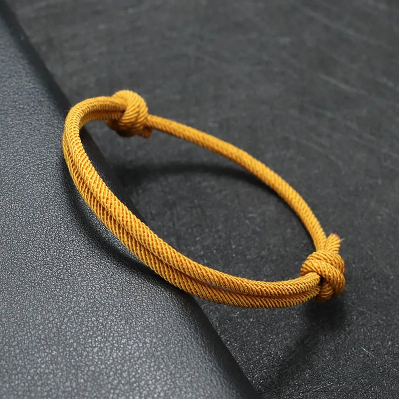 Handmade Adjustable Rope Bracelet for Men and Women - Smarsty