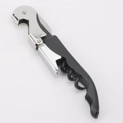 Double Fulcrum Stainless Steel Corkscrew Wine Opener - Smarsty