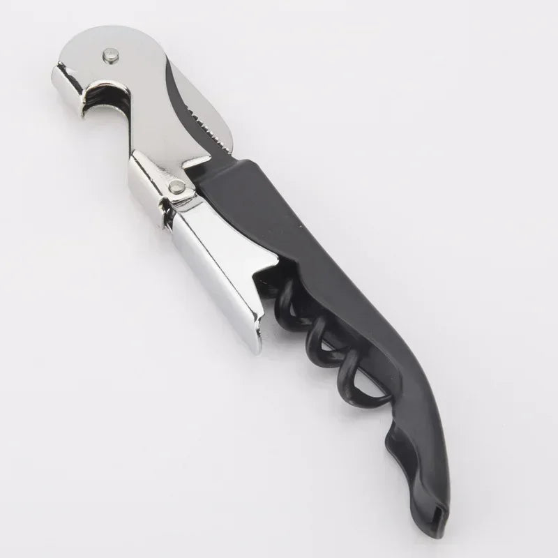 Double Fulcrum Stainless Steel Corkscrew Wine Opener - Smarsty