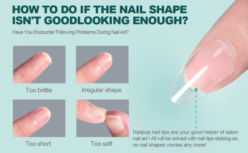 Gel X Nail Tips 120pcs Easy Soak Off Extensions - Smarsty