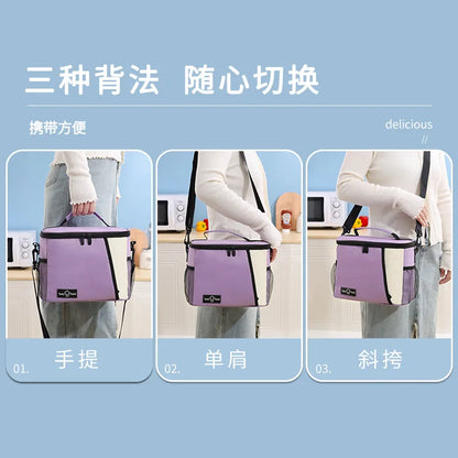 Insulated Lunch Bag Large Unisex Keeps Food Fresh All Day - Smarsty