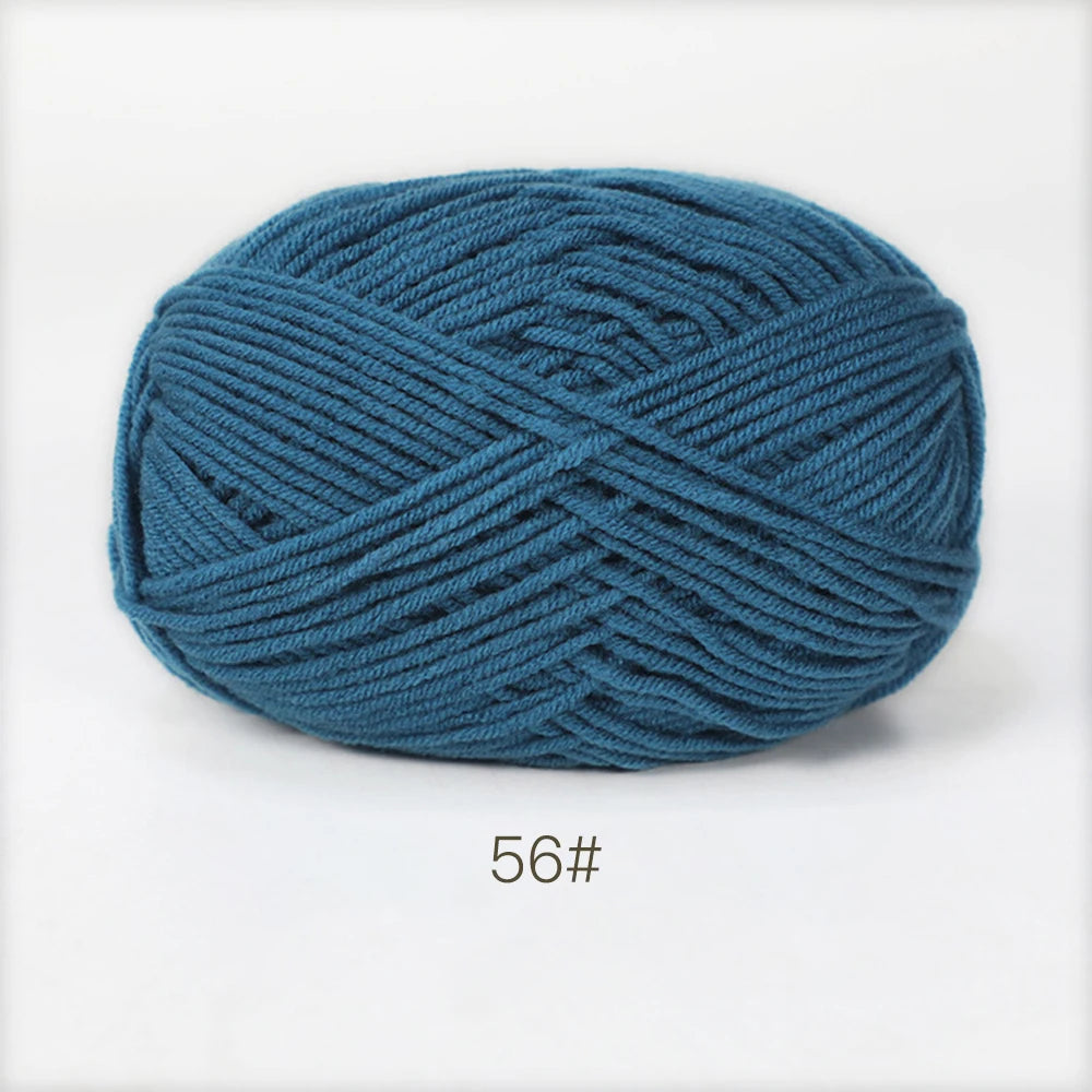 Soft Milk Cotton Yarn for Hand Knitting Projects - Smarsty