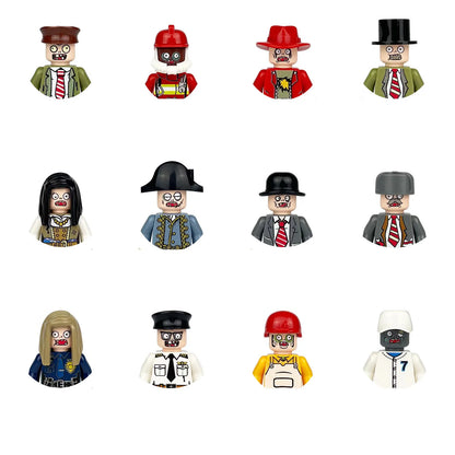 building blocks action doll mini city figures toys girls soldiers policeman robot worker fireman farmer cook movie characters