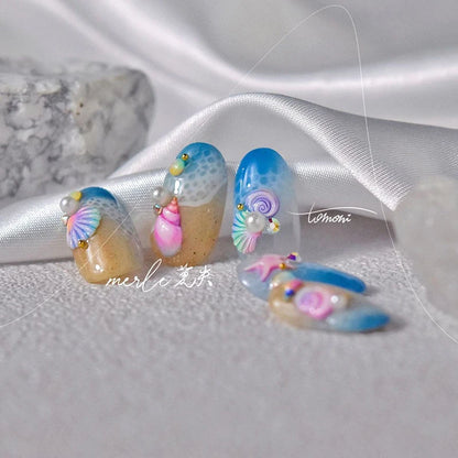 Colorful Seashell Nail Art Stickers for Dreamy Designs - Smarsty