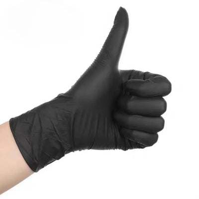 20/50/100PCS Disposable Black Nitrile Gloves for Household Use Latex Free Powder Free Cleaning Gloves Tattoo  Hairdressing Tools - Smarsty