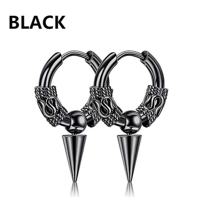 Punk Stainless Steel Stud Earrings Set for Men and Women - Smarsty