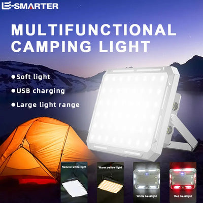 Portable LED Camping Tent Light Rechargeable Searchlight High Power Outdoor Emergency Lighting Waterproof Hanging Night Lamp by Smarsty