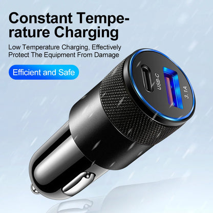 70W USB C PD Automotive Charger Quick Charge 3.0 Fast - Smarsty