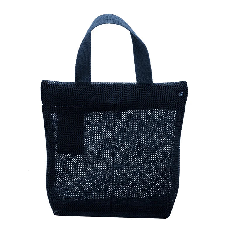 Mesh Makeup Toiletry Storage Bags Handbags Portable Travel Washing Body Shower Tools Organizer Hanging Cosmetic Organizer Pouch - Smarsty