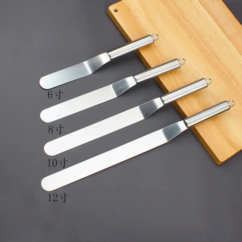 Stainless Steel Icing Spatula Set for Easy Cake Decorating - Smarsty
