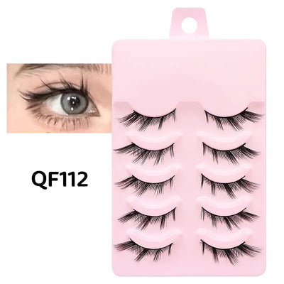DINGSEN 5 Pairs Soft Natural Long False Eyelashes - Smarsty