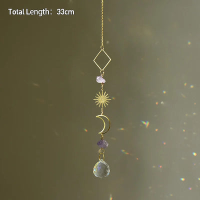 Hanging Crystal Pendant Suncatcher Wind Chimes for Home Decor - Smarsty