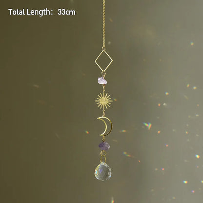 Hanging Crystal Pendant Suncatcher Wind Chimes for Home Decor - Smarsty