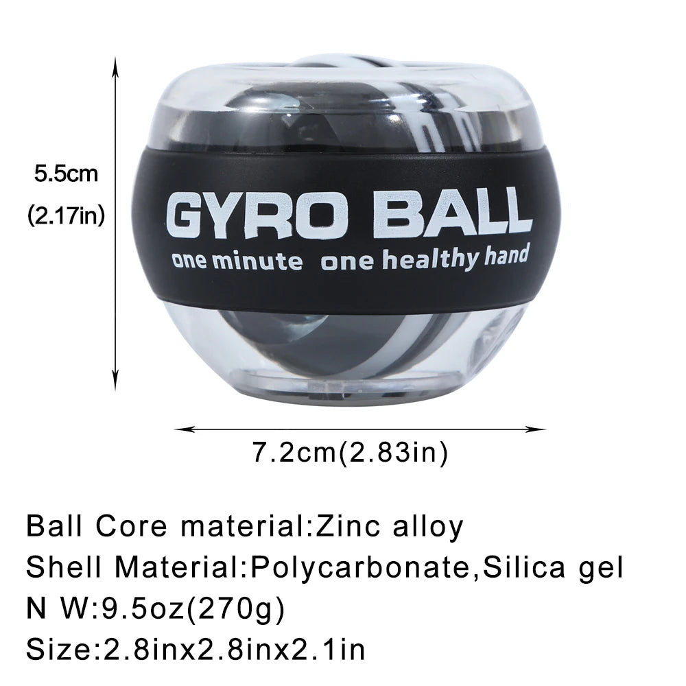 Self-Starting Wrist Gyro Ball Power Trainer Forearm Exerciser - Wrist Strengthening Device for Arm And Finger Muscle Training - Smarsty