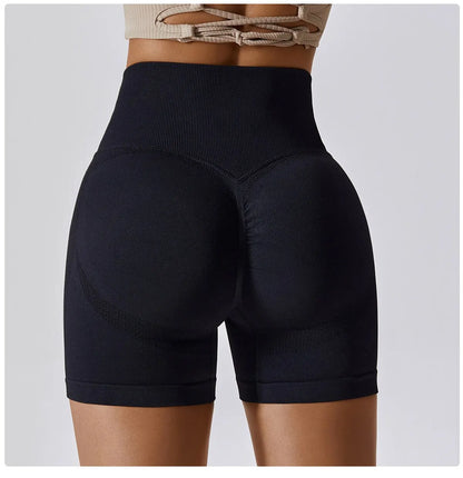 Women Shorts Seamless Sports Shorts For Women Cycling Jogging Fitness High Waist Push Up Gym Shorts Leggings Women Yoga Clothing - Smarsty