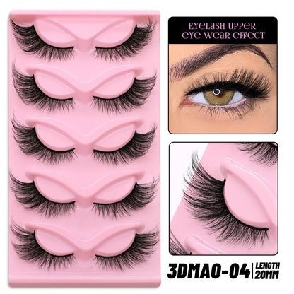 GROINNEYA Winged Cat Eye Faux Mink Lashes - Smarsty