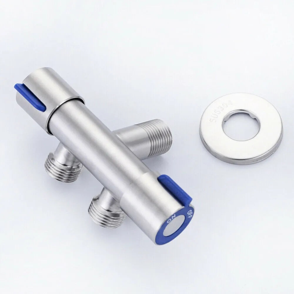 Double Handle Stainless Steel Cold Water Faucet - Smarsty