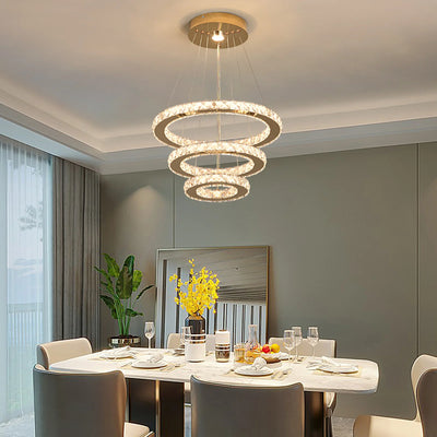 French luxury crystal chandeliers Hall living room Led ceiling lamp pendant ceiling light Room Kitchen Dining table decoration ﻿ - Smarsty