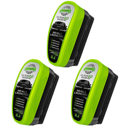 1/2/3pcs Automotive Car Oil Film Cleaning Brush,150ml Glass Oil Film Remover for Car Window,Windshield Brush For Car Care