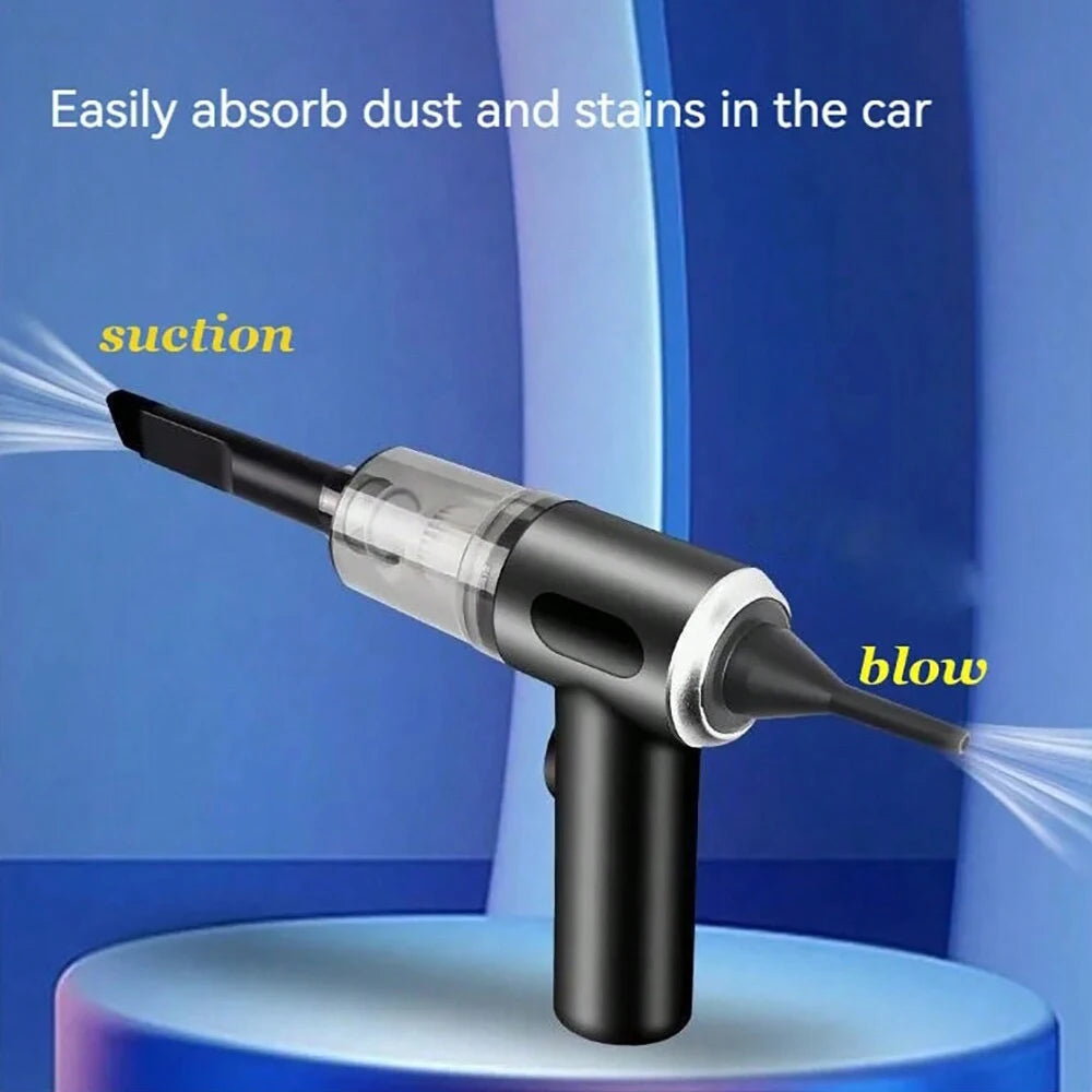 3 In 1 Integrated Suction And Blowing Vacuum Combination Vacuum Cleaner USB Charging Small Car Household Vacuum Cleaner - Smarsty