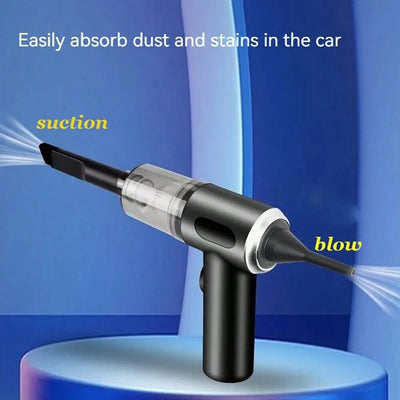 3 In 1 Integrated Suction And Blowing Vacuum Combination Vacuum Cleaner USB Charging Small Car Household Vacuum Cleaner - Smarsty